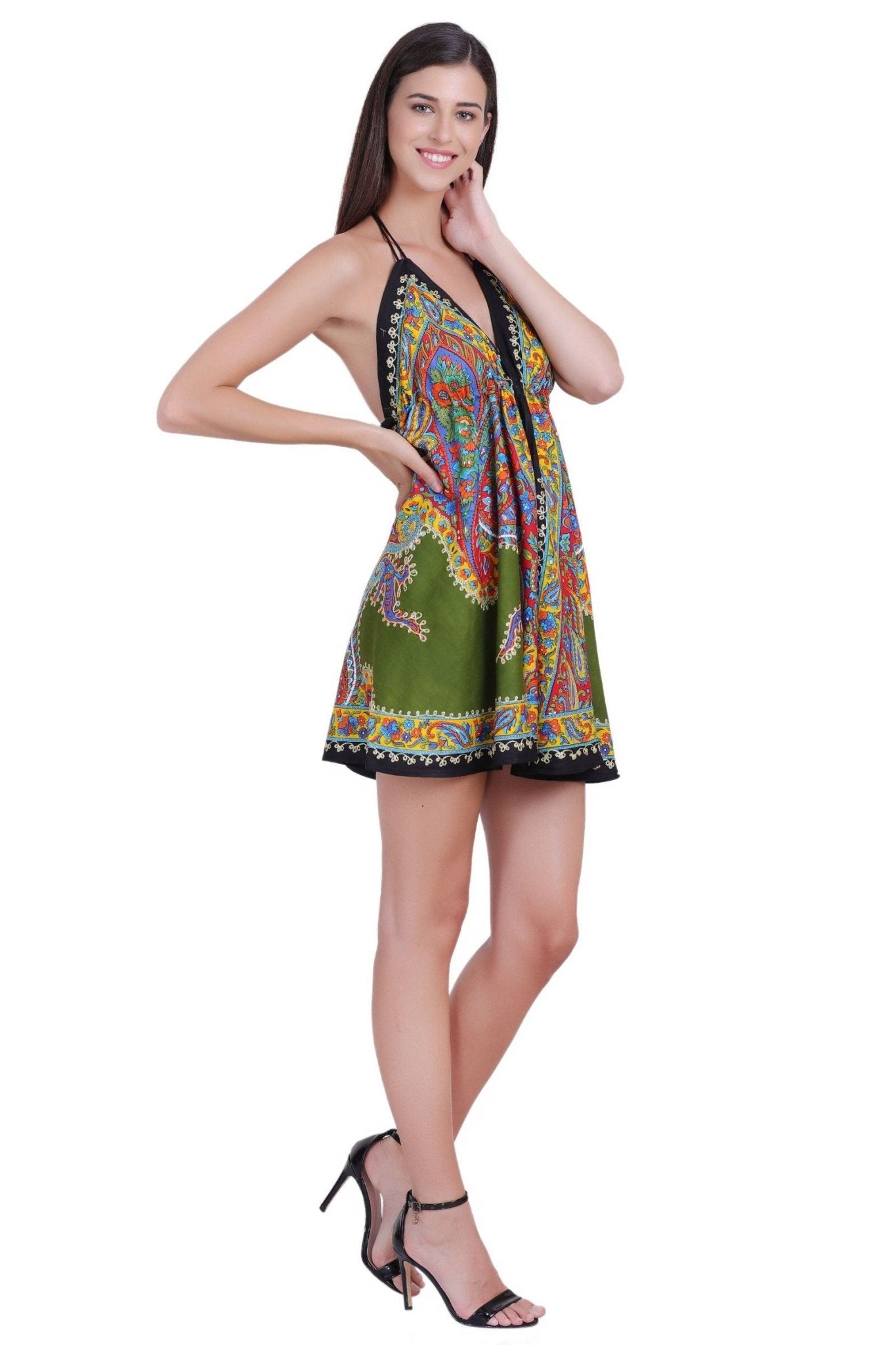 1928-Short Length Batik Scarf Dress - Advance Apparels Inc