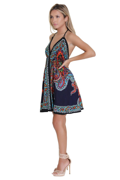 1928-Short Length Batik Scarf Dress - Advance Apparels Inc