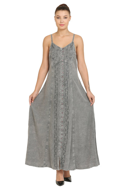 Advance Apparels Boho Acid Wash Dress 15228