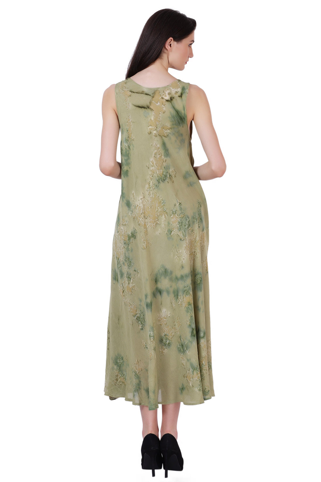 Ankle Length Tie Dye Dress w/ Pockets 522103