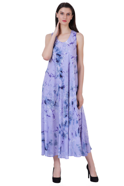 Ankle Length Tie Dye Dress w/ Pockets 522103