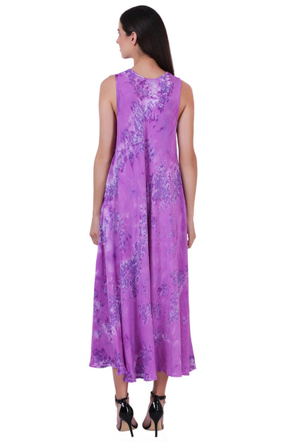 Ankle Length Tie Dye Dress w/ Pockets 522103