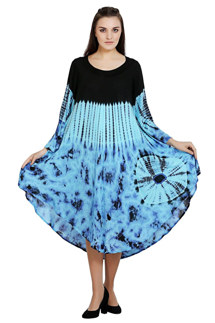 Astro Tie Dye Long Sleeve Dress 19285