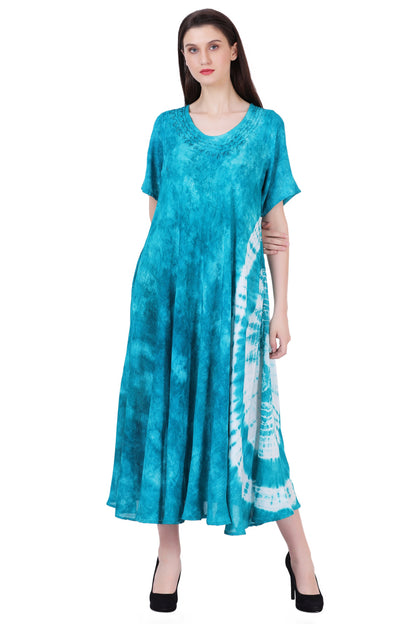 Capri Long Length Tie Dye Dress w/ Sleeves 522101