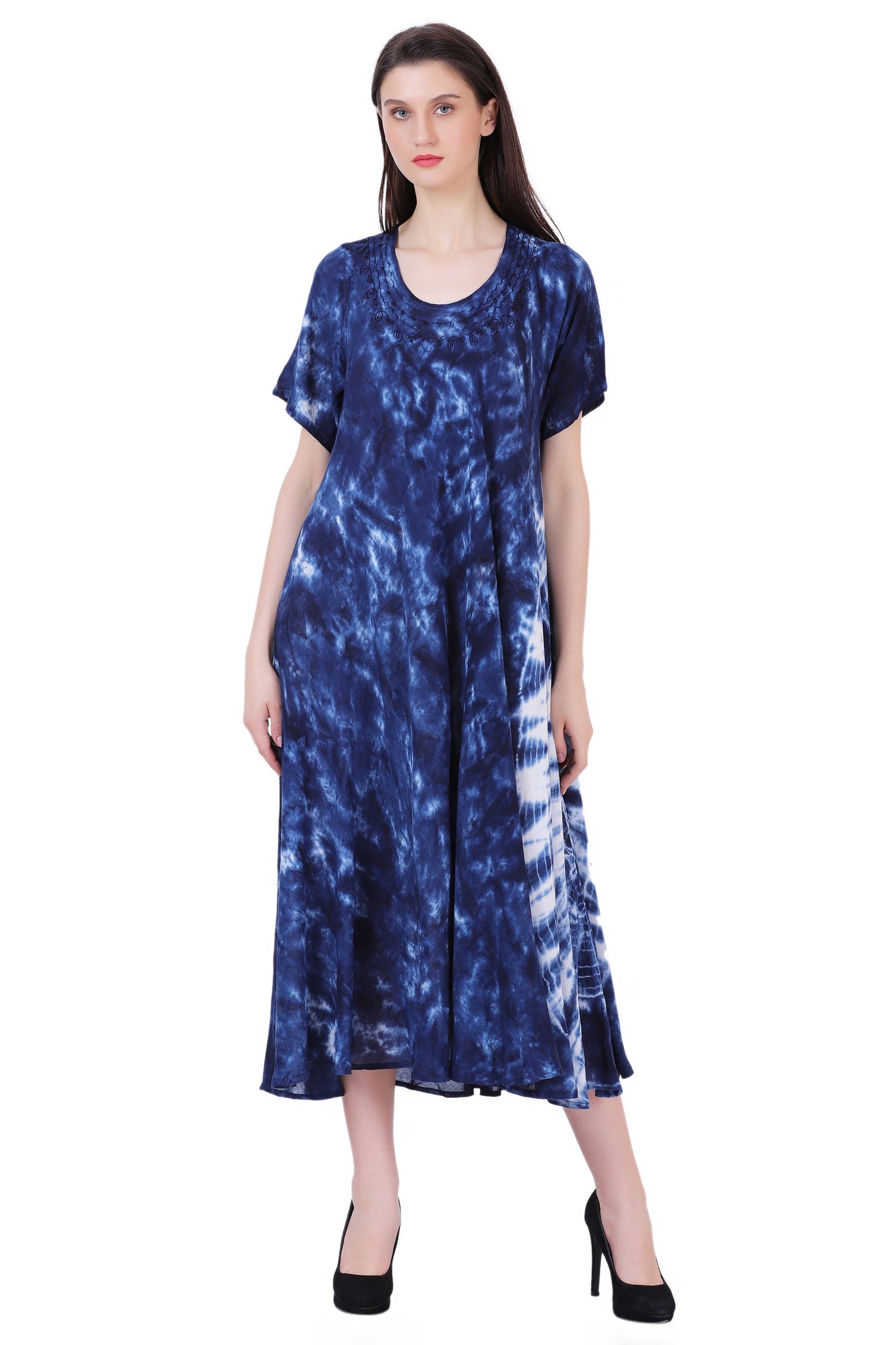 Capri Long Length Tie Dye Dress w/ Sleeves 522101