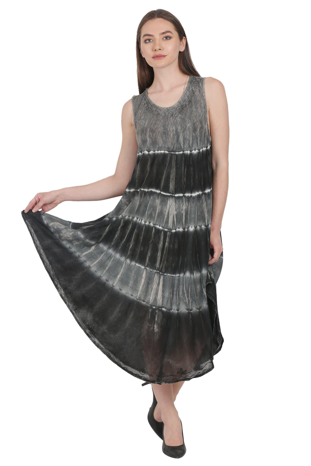 Double Tie Dye Umbrella Dress UD48-2303