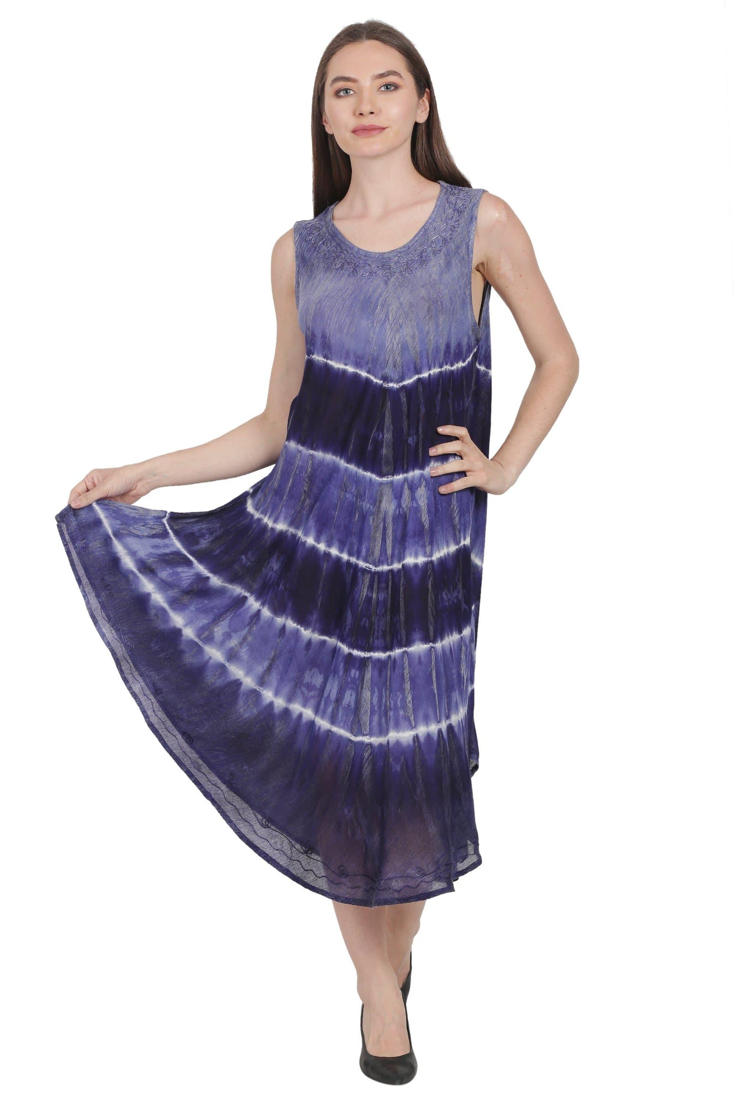 Double Tie Dye Umbrella Dress UD48-2303