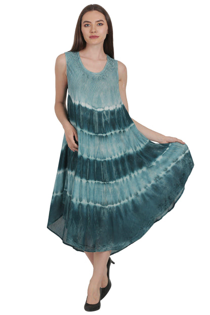 Double Tie Dye Umbrella Dress UD48-2303