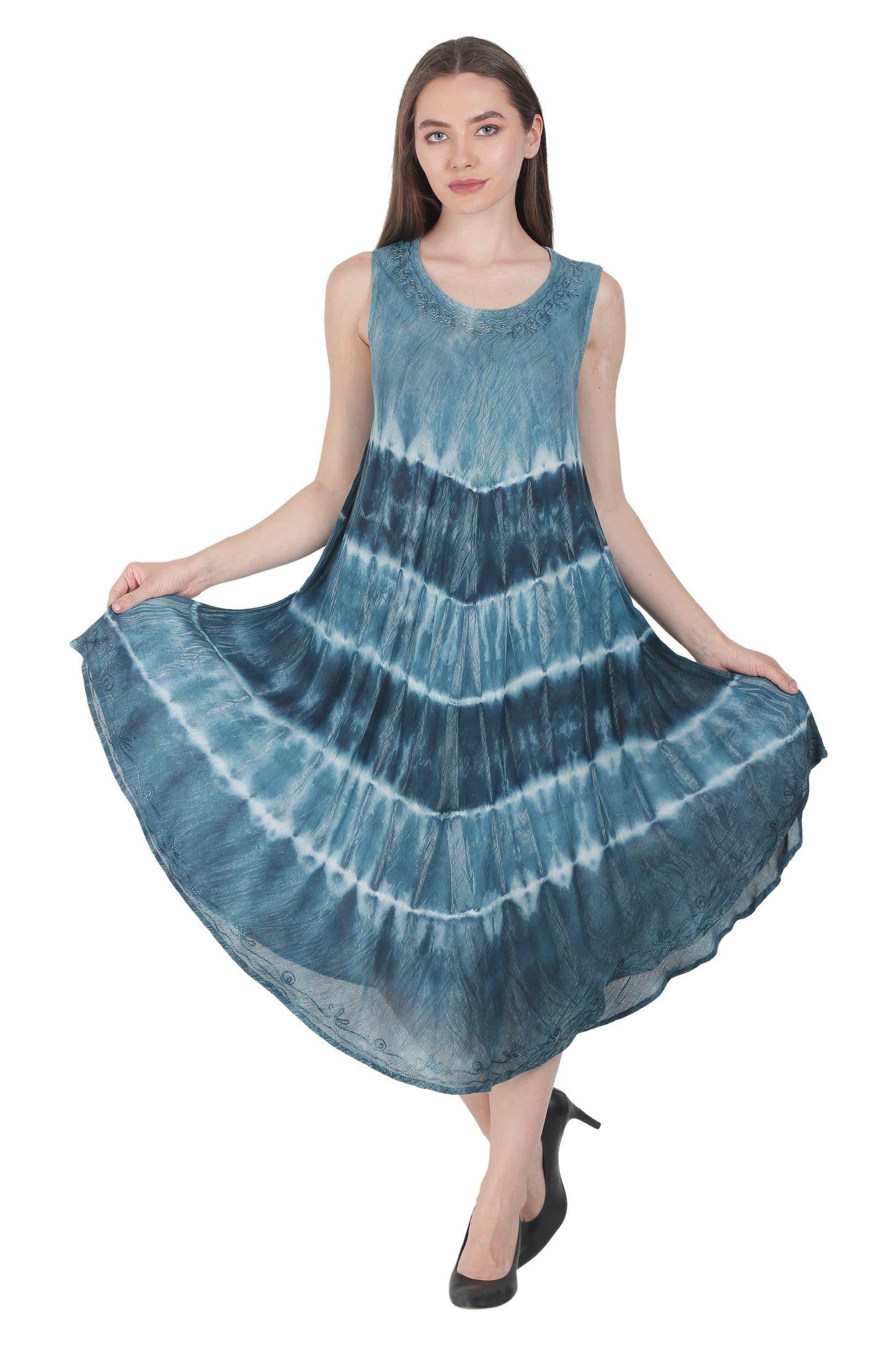 Double Tie Dye Umbrella Dress UD48-2303