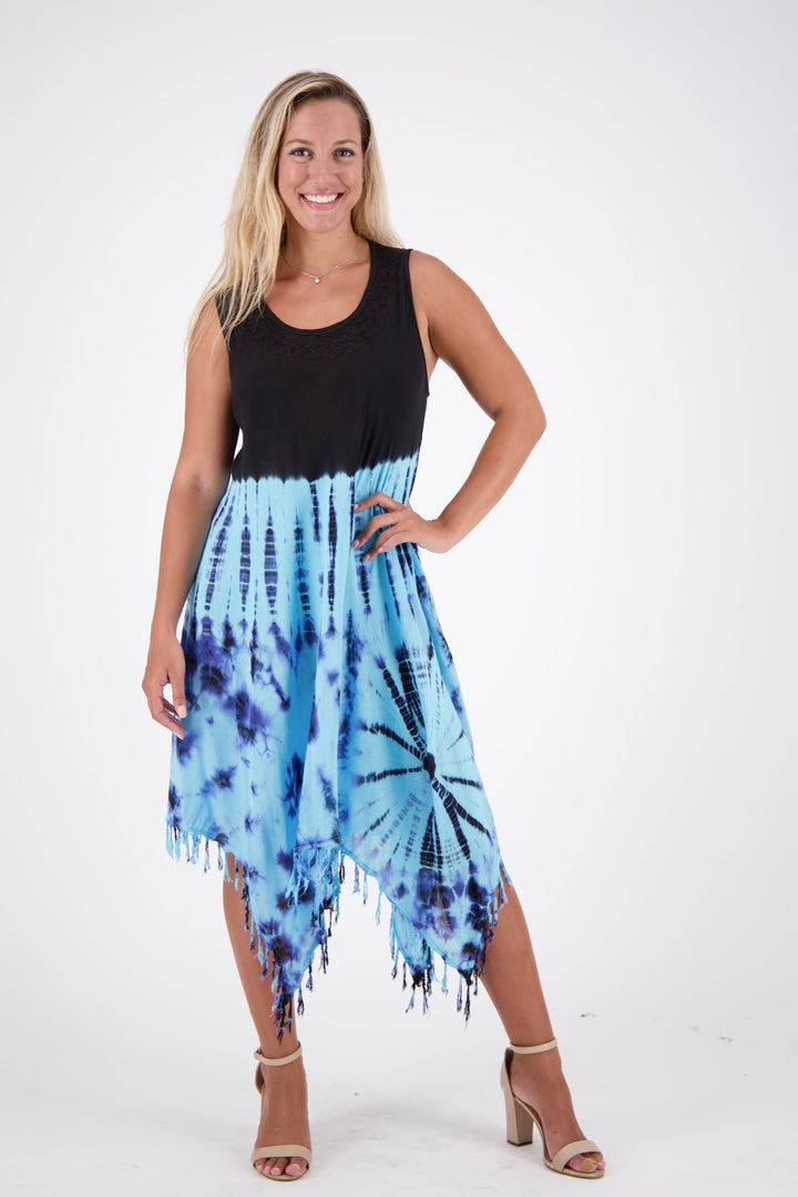 Fairytale Bottom Tie Dye Dress w/ Fringes 19260