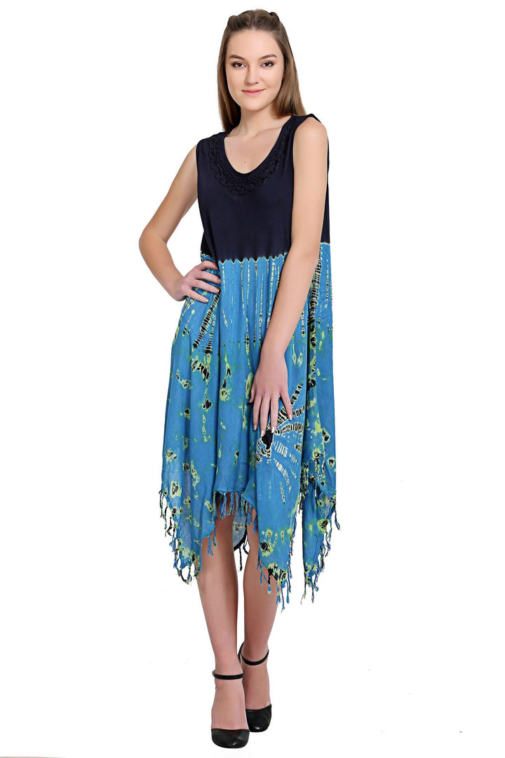 Fairytale Bottom Tie Dye Dress w/ Fringes 19260