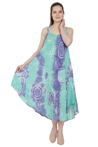 Ocean Swirl Beach Umbrella Dress UD48-2371