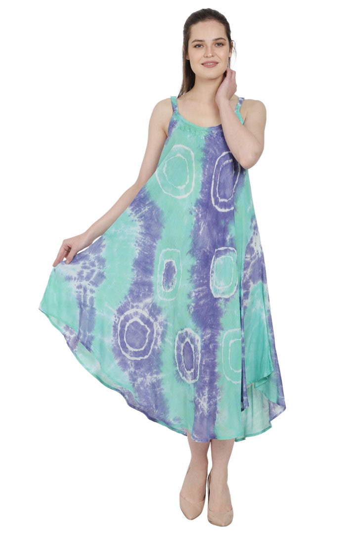 Ocean Swirl Beach Umbrella Dress UD48-2371