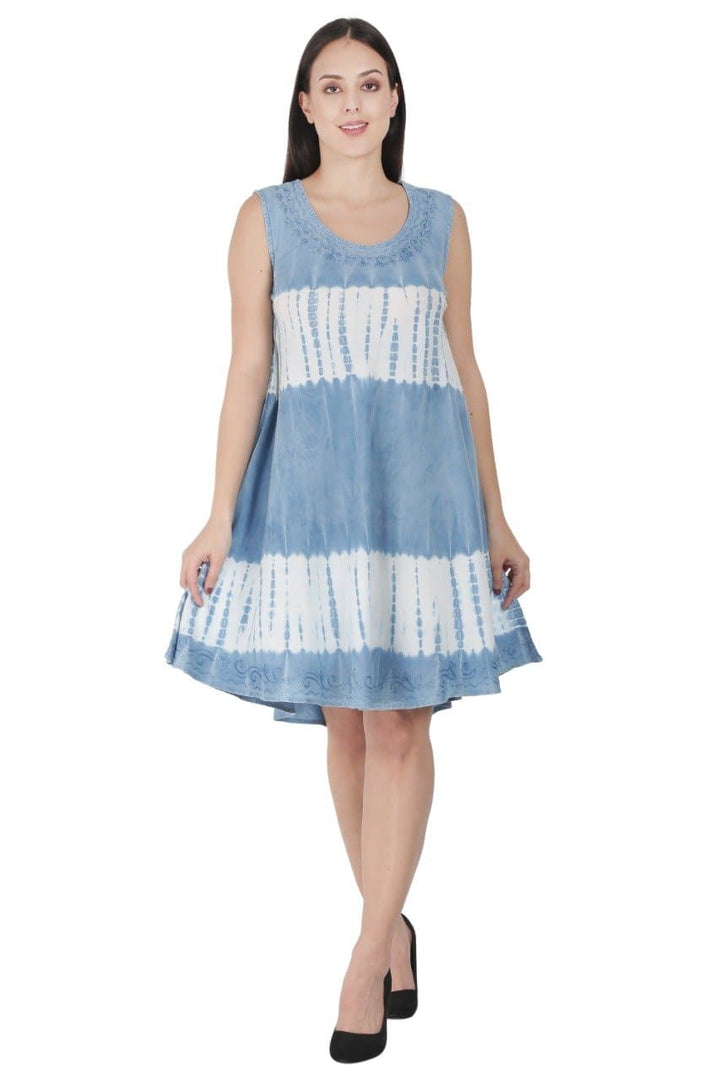 Organic  Tie-Dye Tencel Umbrella Dress LUD-2353