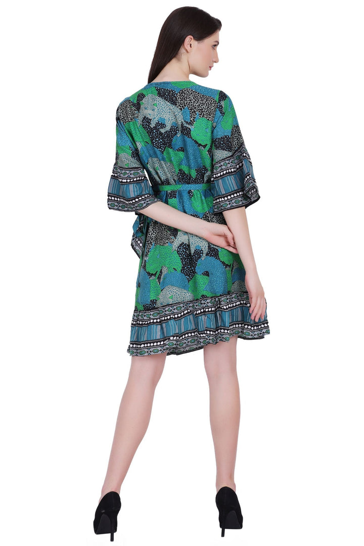 Printed Wrap Dress 262103