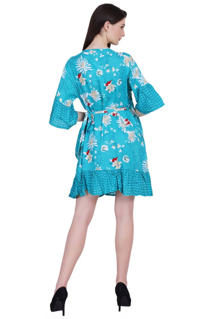 Printed Wrap Dress 262104