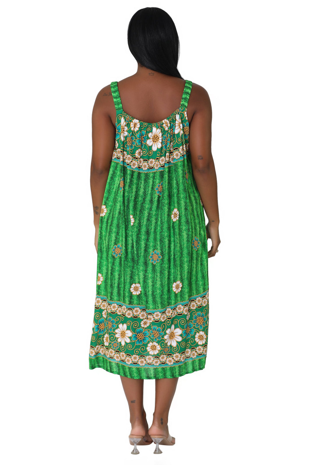 Sunflower Print Resort Dress TH-2027A