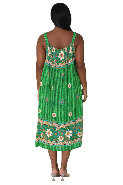 Sunflower Print Resort Dress TH-2027A