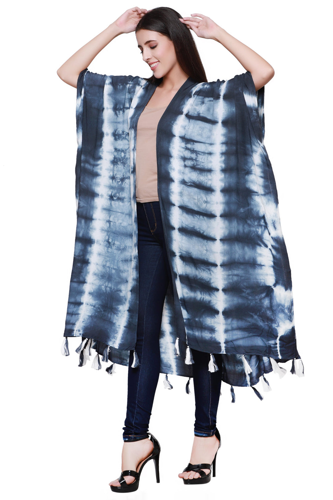 Tie Dye Beach Cover Up Kimono 22030