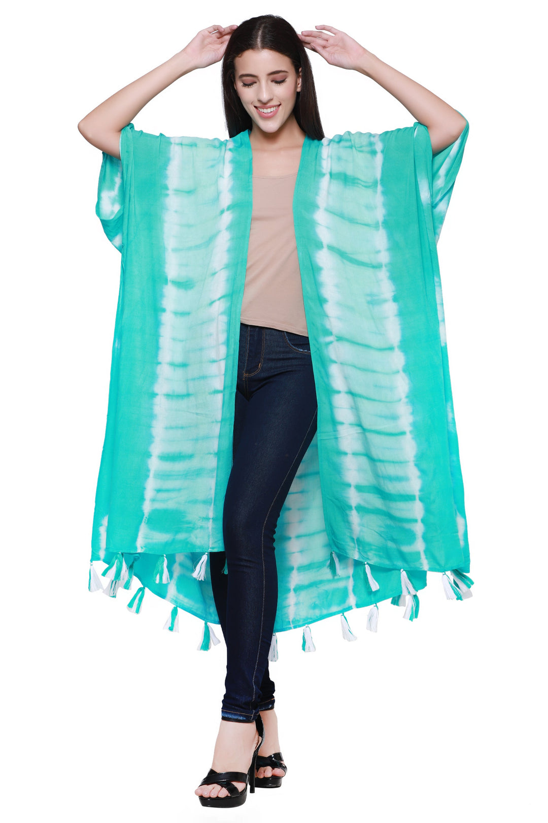 Tie Dye Beach Cover Up Kimono 22030