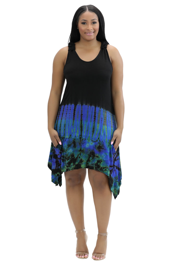 Spandex Tie Dye Dress w/ Pockets SP19