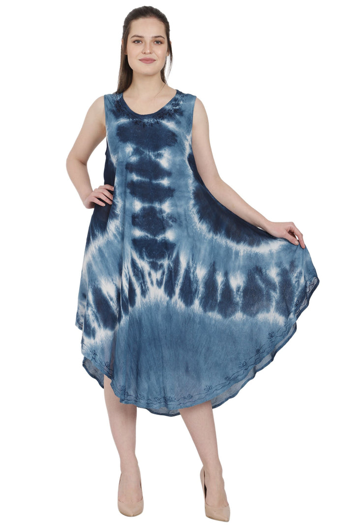 Trifecta Tie Dye Beach Umbrella Dress UD48-2304