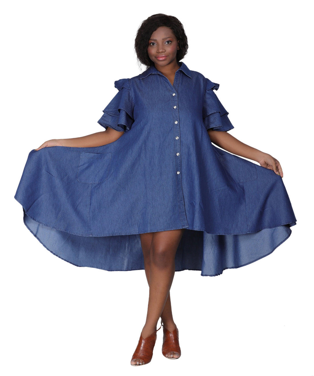 Denim Hi-Lo Dress 22400