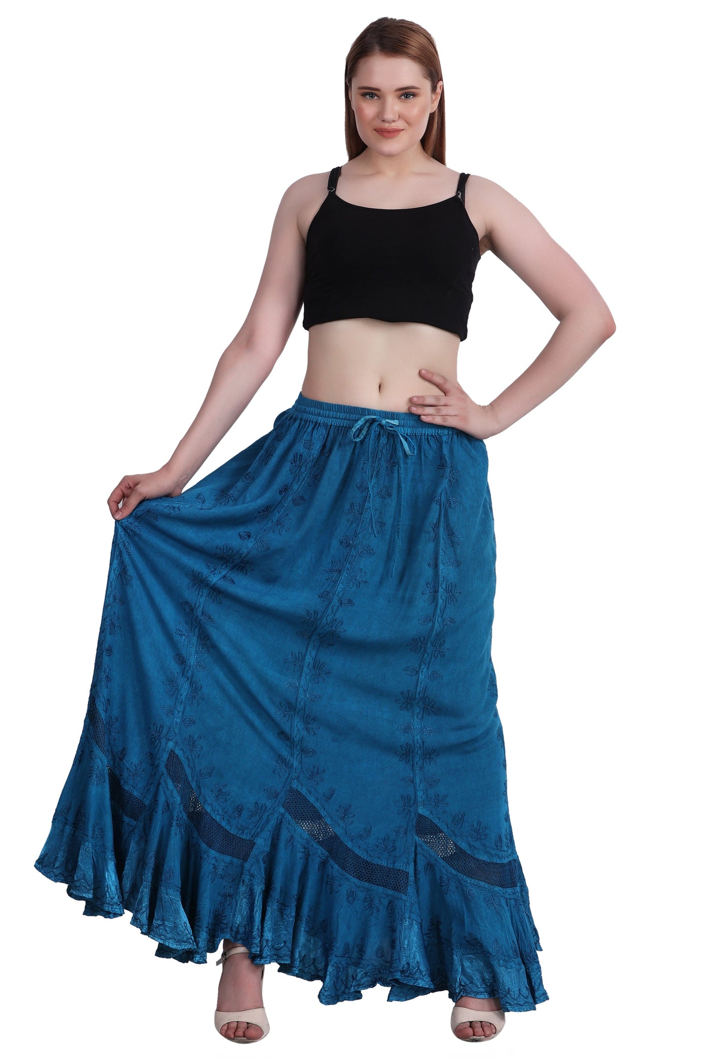 Acid Wash Skirt One Size 6 Colors 13225