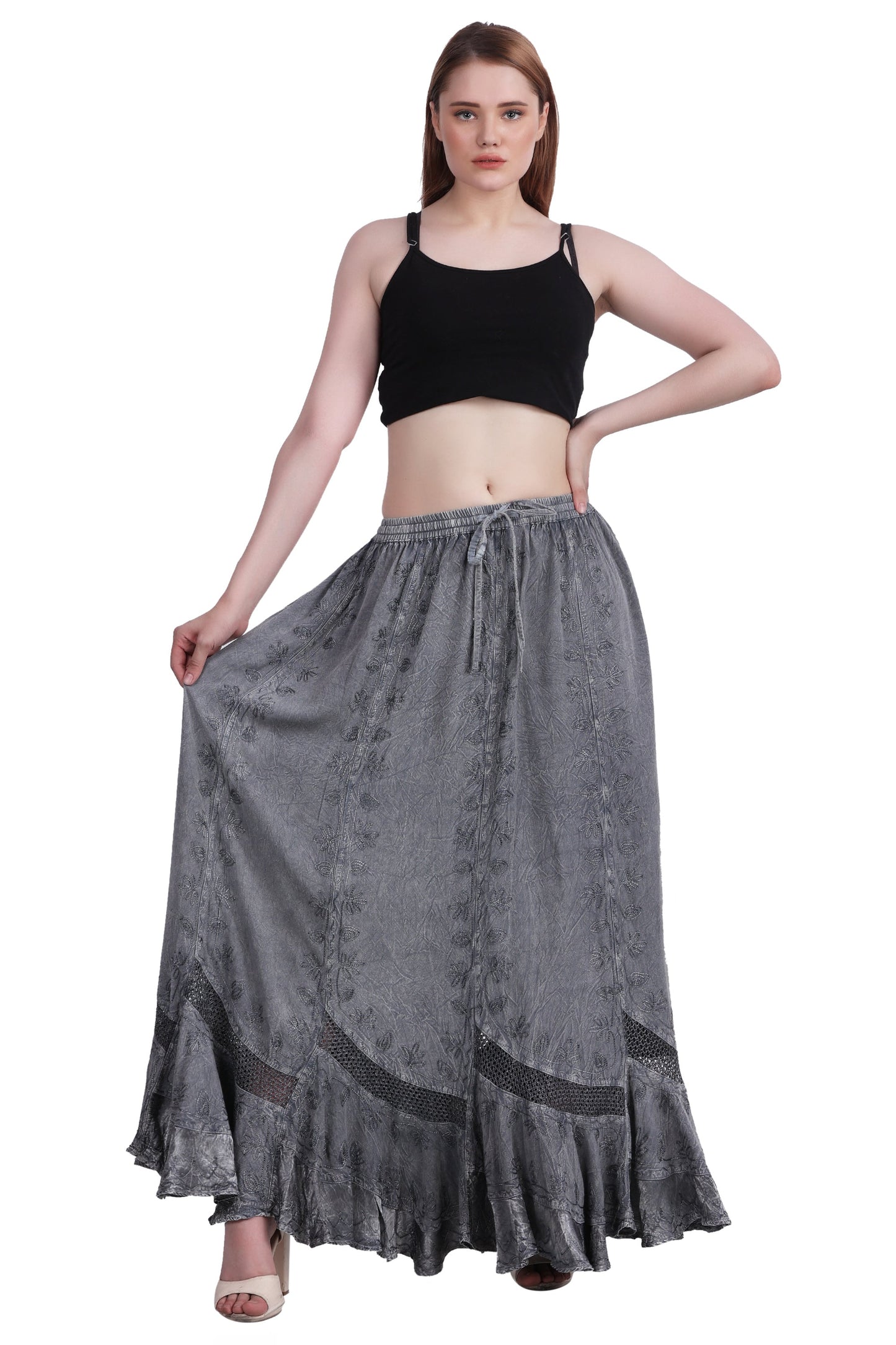 Acid Wash Skirt One Size 6 Colors 13225