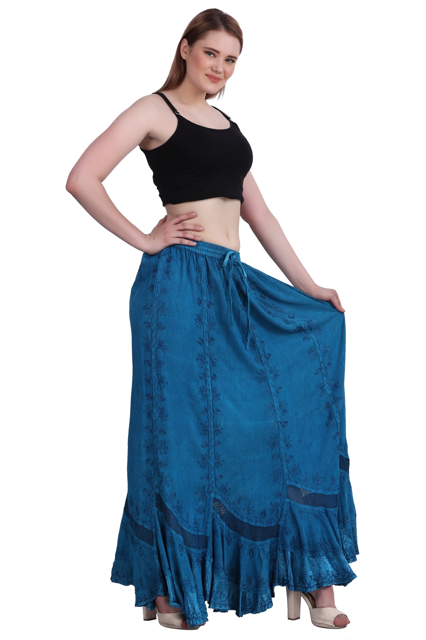 Acid Wash Skirt One Size 6 Colors 13225