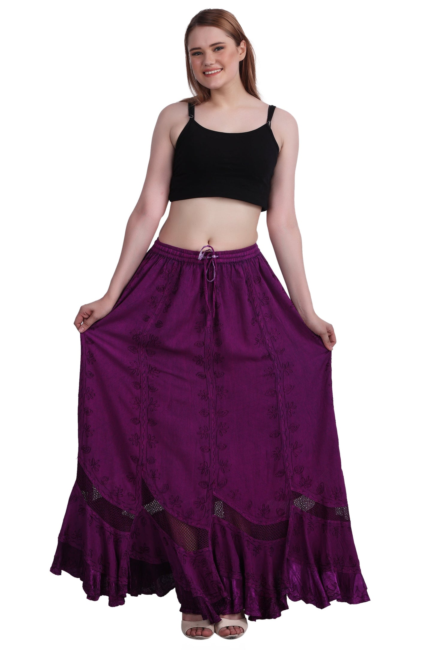 Acid Wash Skirt One Size 6 Colors 13225