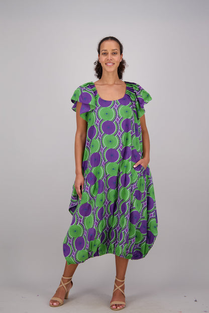 Glow Purple & Green Versa Dress AD-25035-237