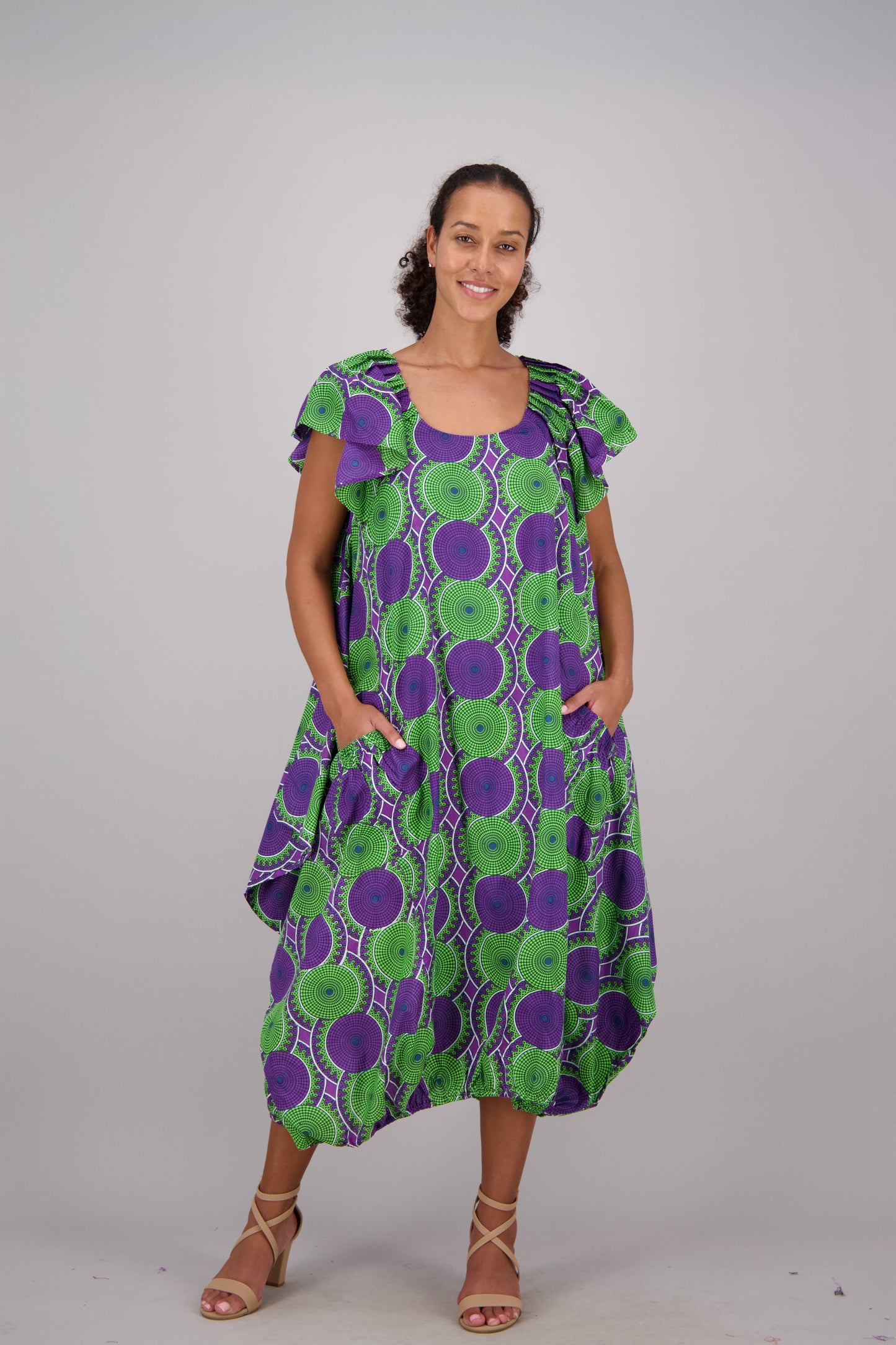 Glow Purple & Green Versa Dress AD-25035-237