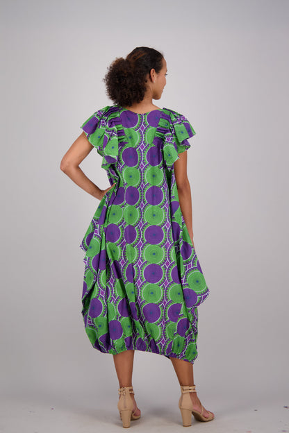 Glow Purple & Green Versa Dress AD-25035-237