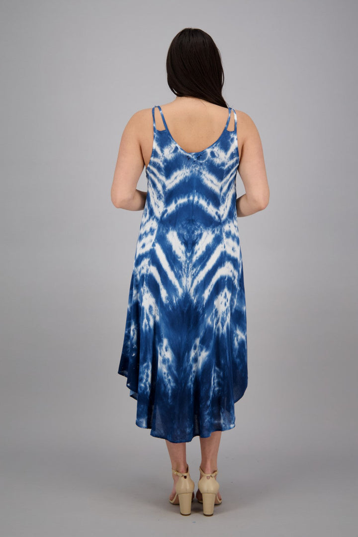 Adjustable Straps Tie Dye Beach Dress 482216-CDS