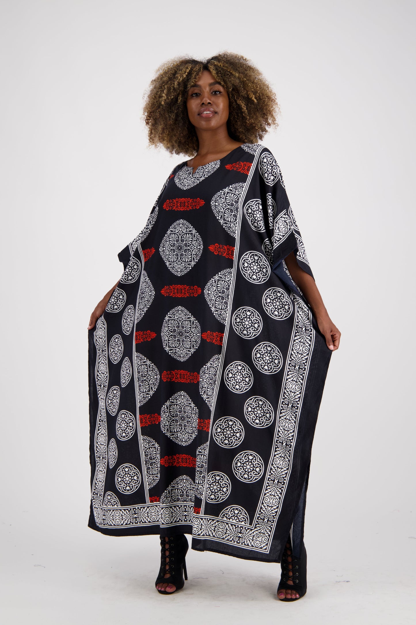 African Block Print Kaftan KAF-1046