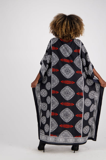 African Block Print Kaftan KAF-1046