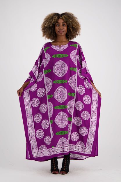 African Block Print Kaftan KAF-1046