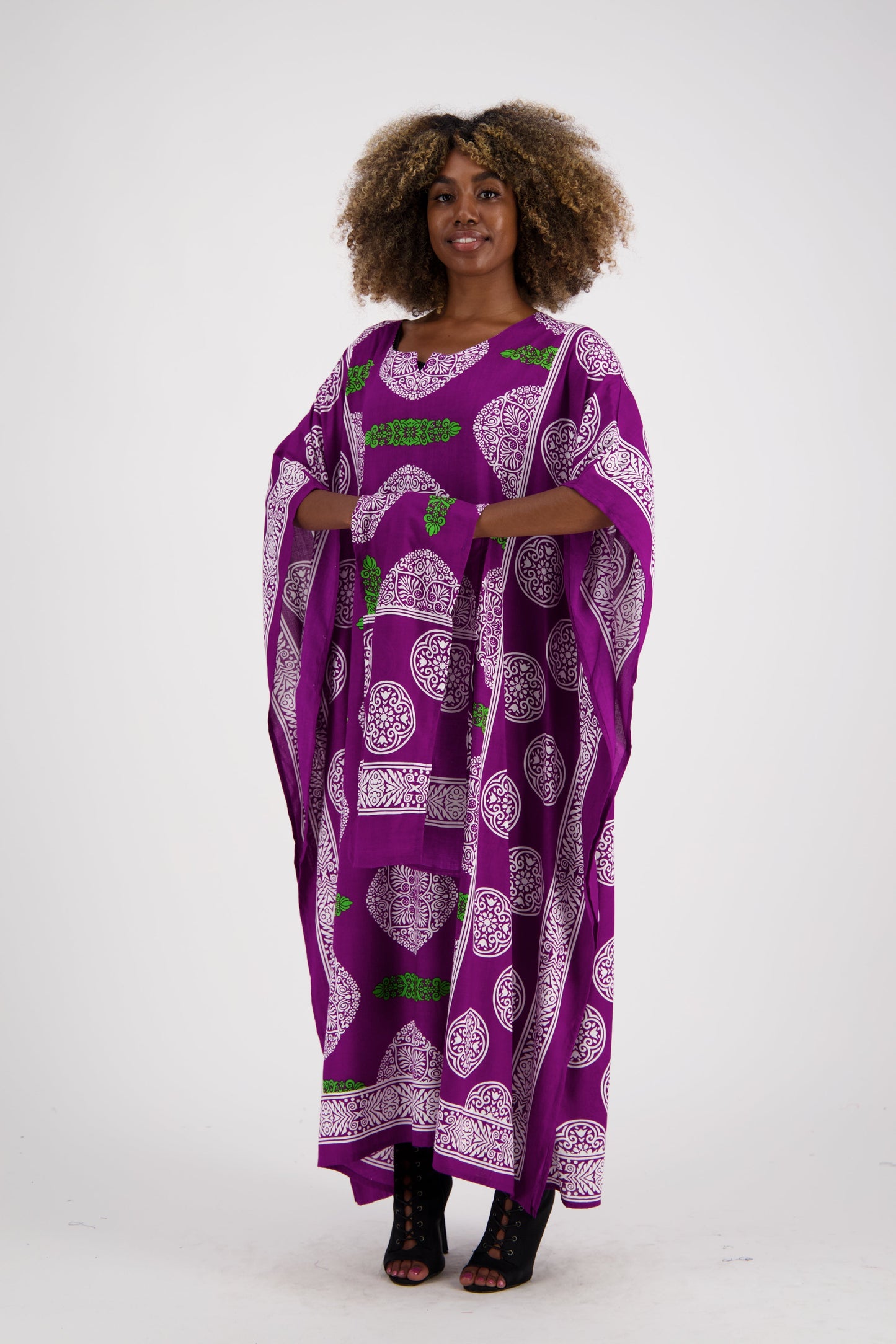 African Block Print Kaftan KAF-1046