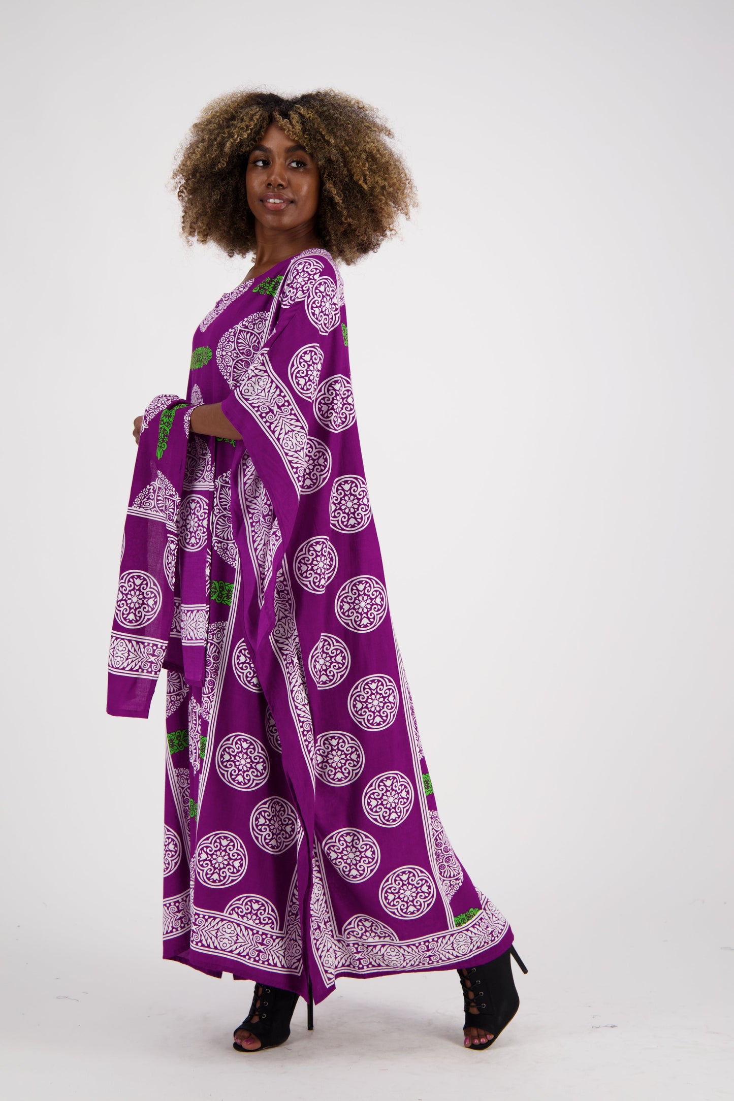 African Block Print Kaftan KAF-1046