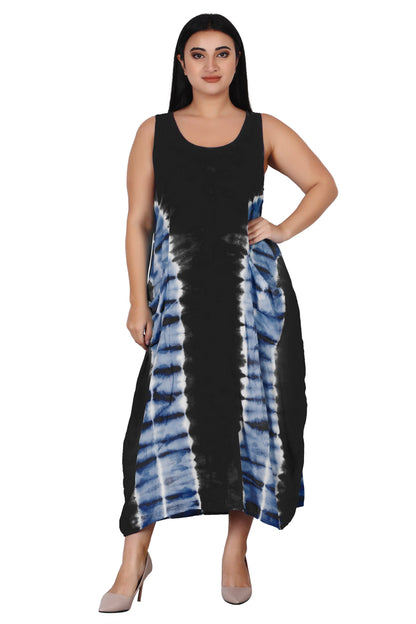 Ankle Length Tie Dye Dress w/ Pockets 522123