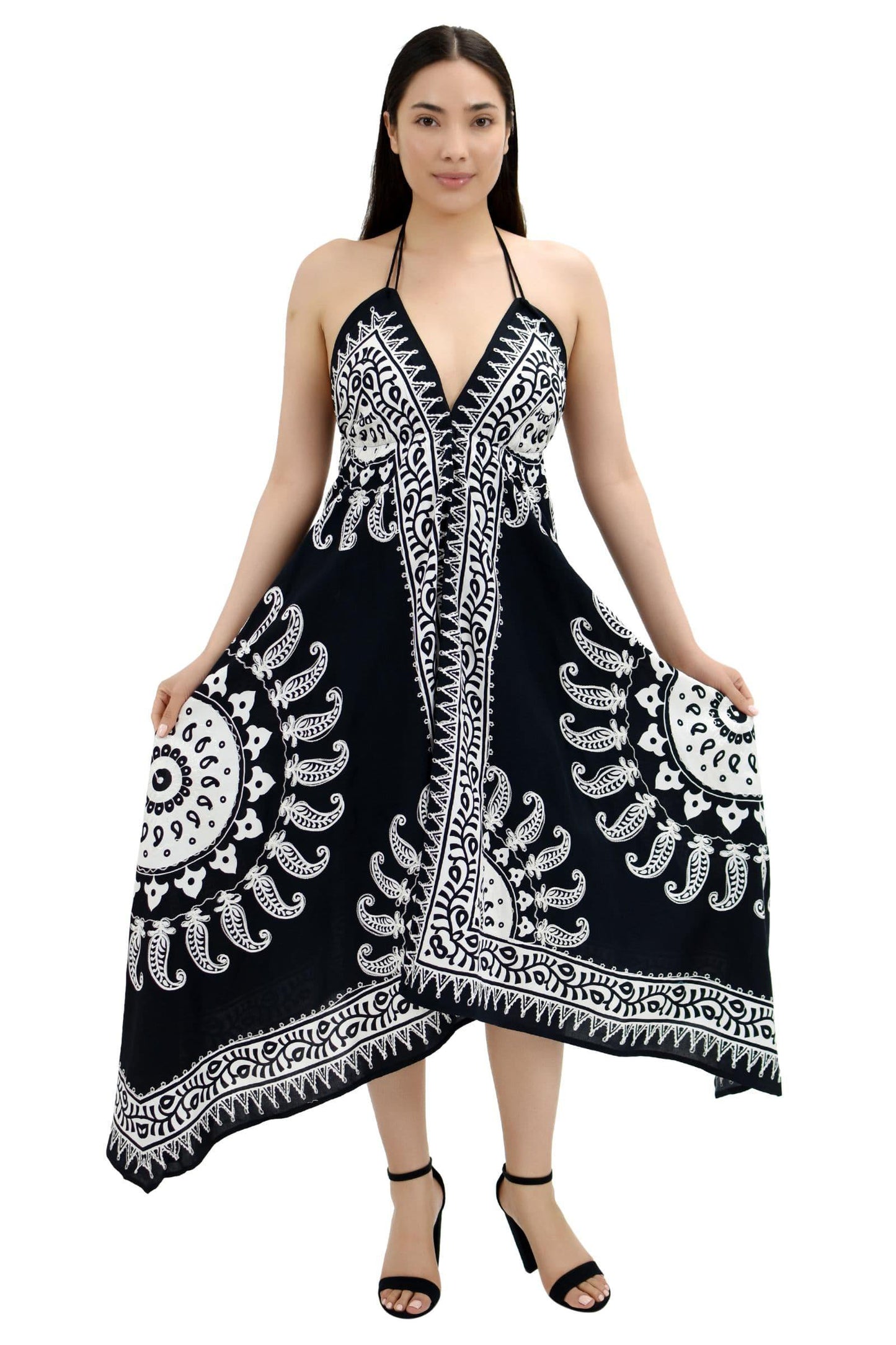 Batik Halter Top Scarf Dress 1923