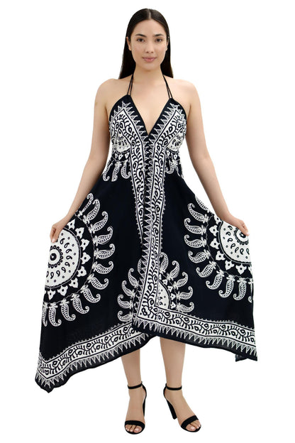 Batik Halter Top Scarf Dress 1923