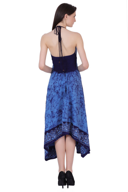 Batik Scarf Dress Elastic Back 1458