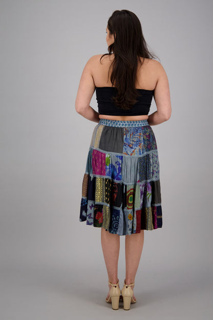 Bohemian Patchwork Skirt PAT-3271