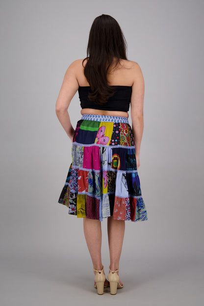 Bohemian Patchwork Skirt PAT-3271