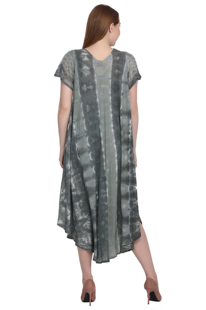 Cap Sleeve Tie Dye Dress 522185-SLV