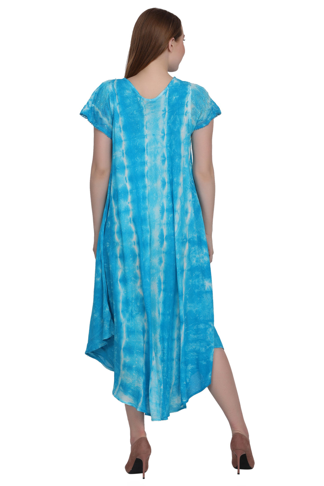 Cap Sleeve Tie Dye Dress 522185-SLV