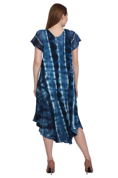 Cap Sleeve Tie Dye Dress 522185-SLV