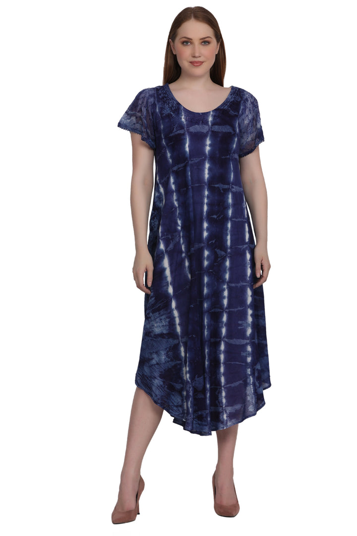 Cap Sleeve Tie Dye Dress 522185-SLV